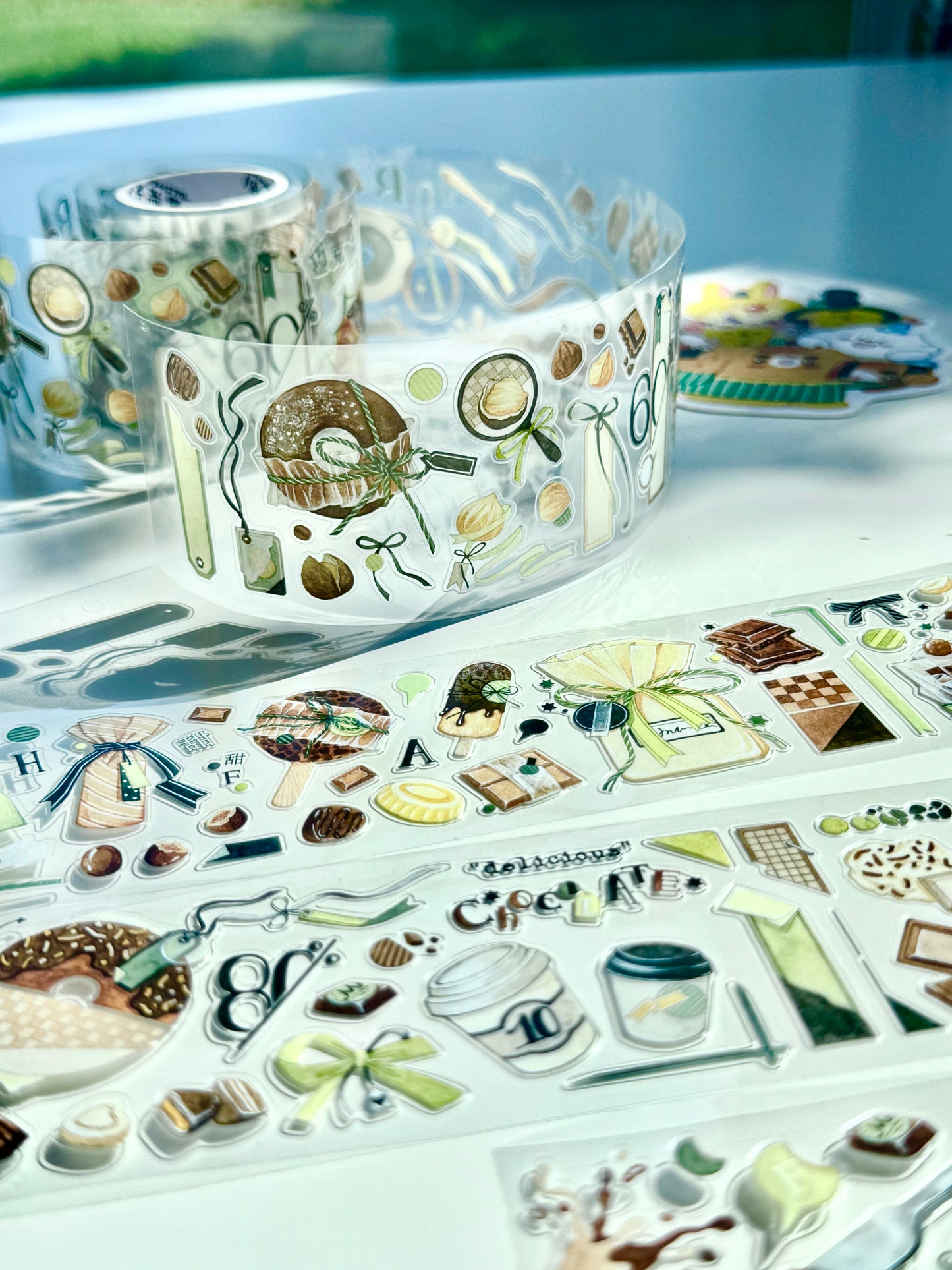 NEW! Bunny & Pear Studio - Chocolate | Kiss-cut | 5cm PET Tape | Release Paper | 5M