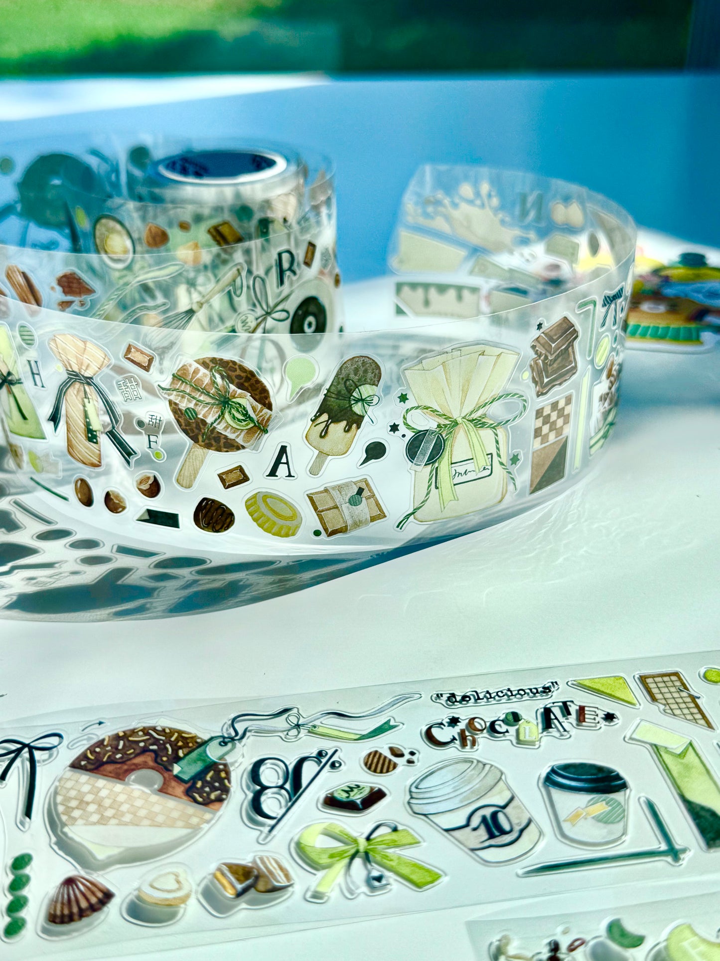 NEW! Bunny & Pear Studio - Chocolate | Kiss-cut | 5cm PET Tape | Release Paper | 5M