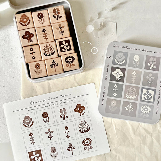 NEW! Freckles Tea Vol.5 -  Set 4 | 12pcs Rubber Stamp Set