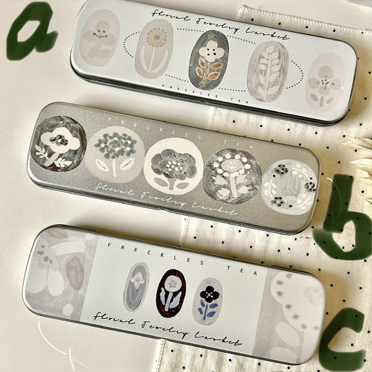 NEW! Freckles Tea Vol.5 - | Tin Box | Organizer |  Desk Decor | box only