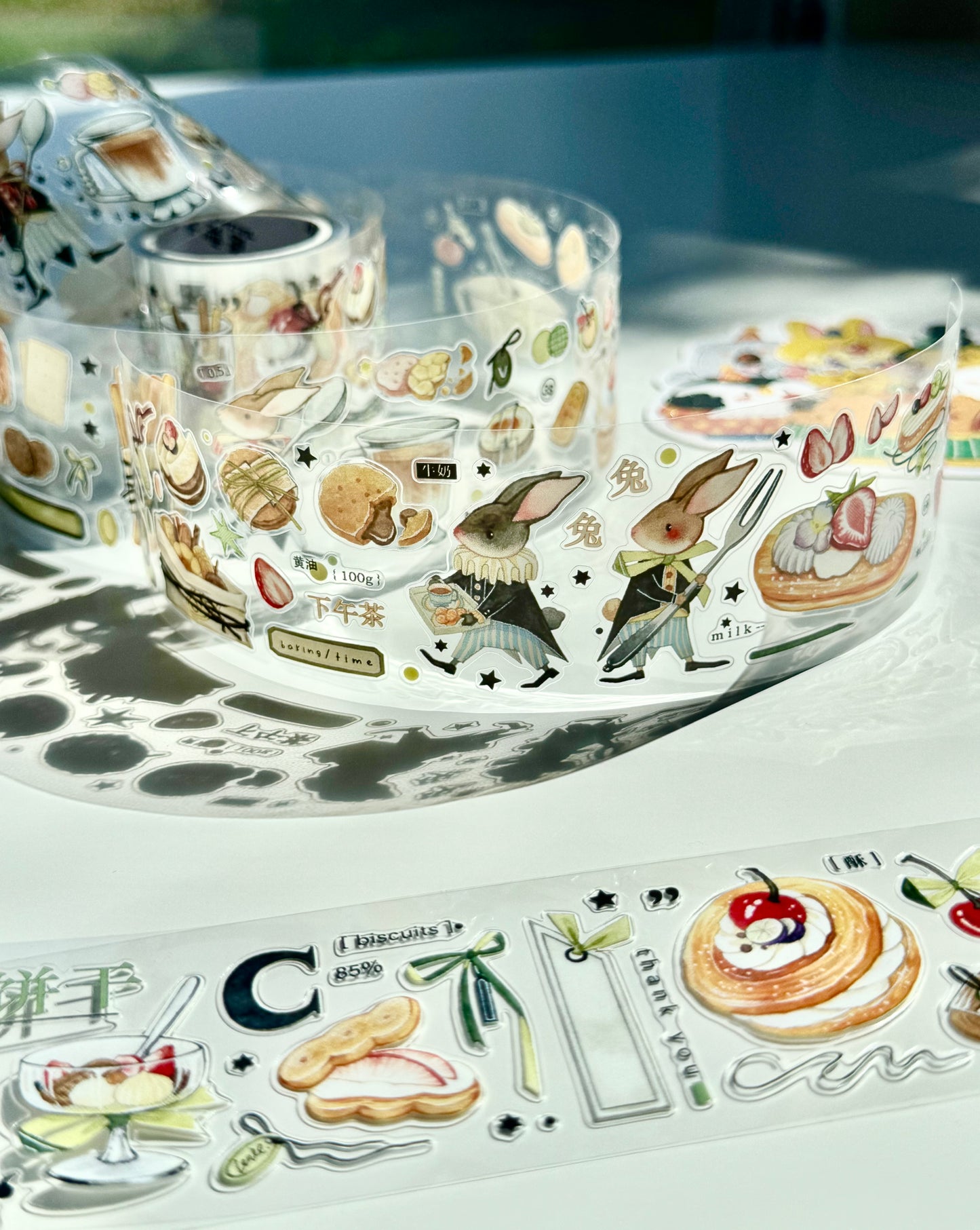NEW! Bunny & Pear Studio - Cookie Parade | Kiss-cut | 4.5cm PET Tape | Release Paper | 5.1M