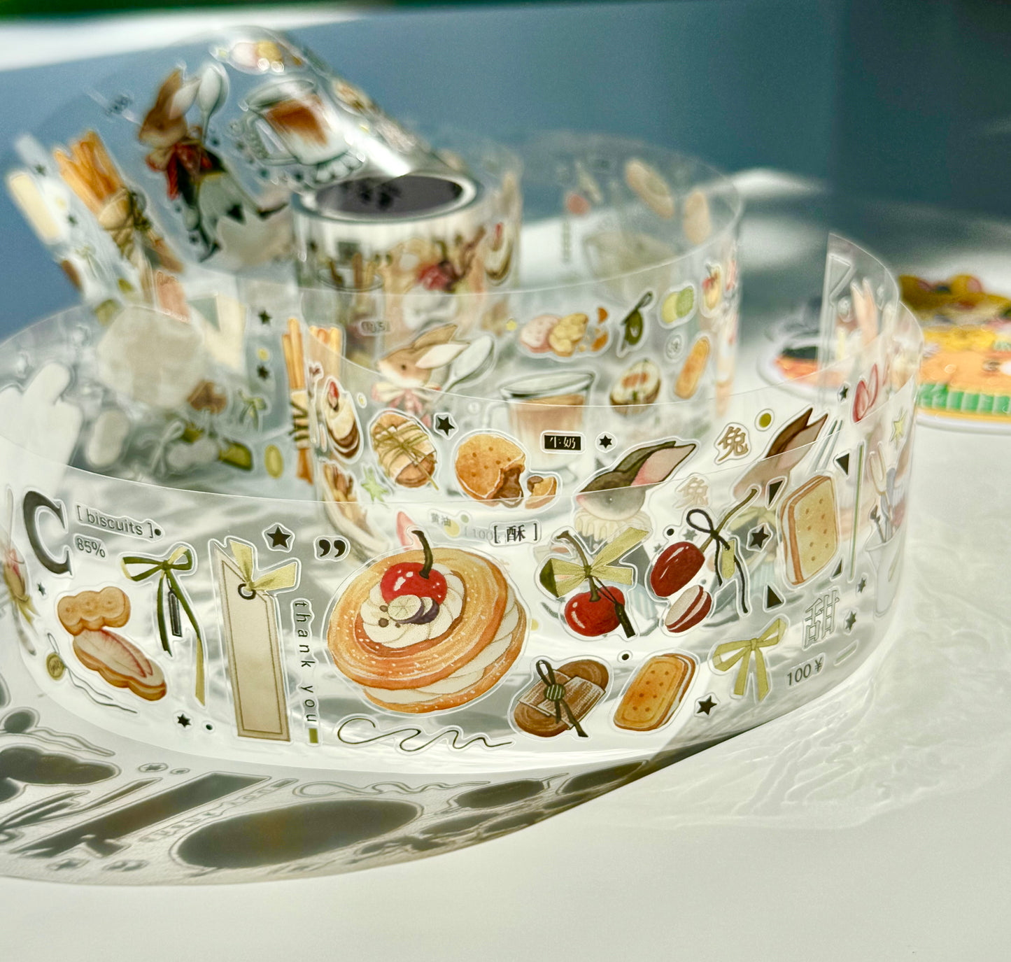 NEW! Bunny & Pear Studio - Cookie Parade | Kiss-cut | 4.5cm PET Tape | Release Paper | 5.1M