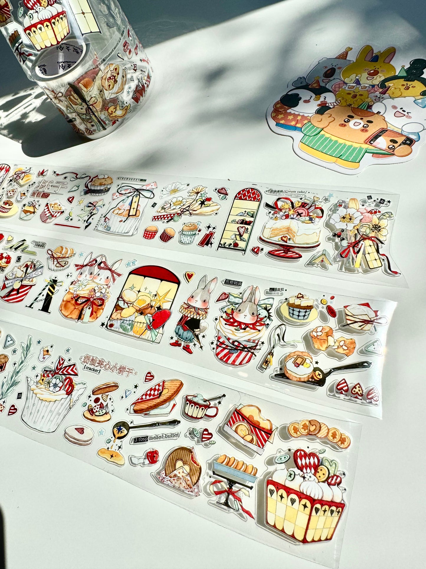 NEW! Bunny & Pear Studio - Sweet Treats | Kiss-cut | 5cm PET Tape | Release Paper | 5.22M