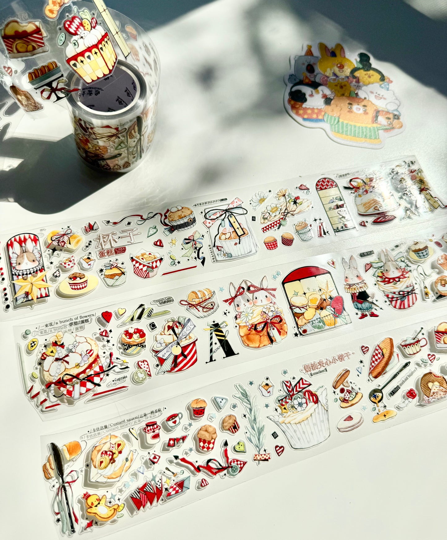 NEW! Bunny & Pear Studio - Sweet Treats | Kiss-cut | 5cm PET Tape | Release Paper | 5.22M