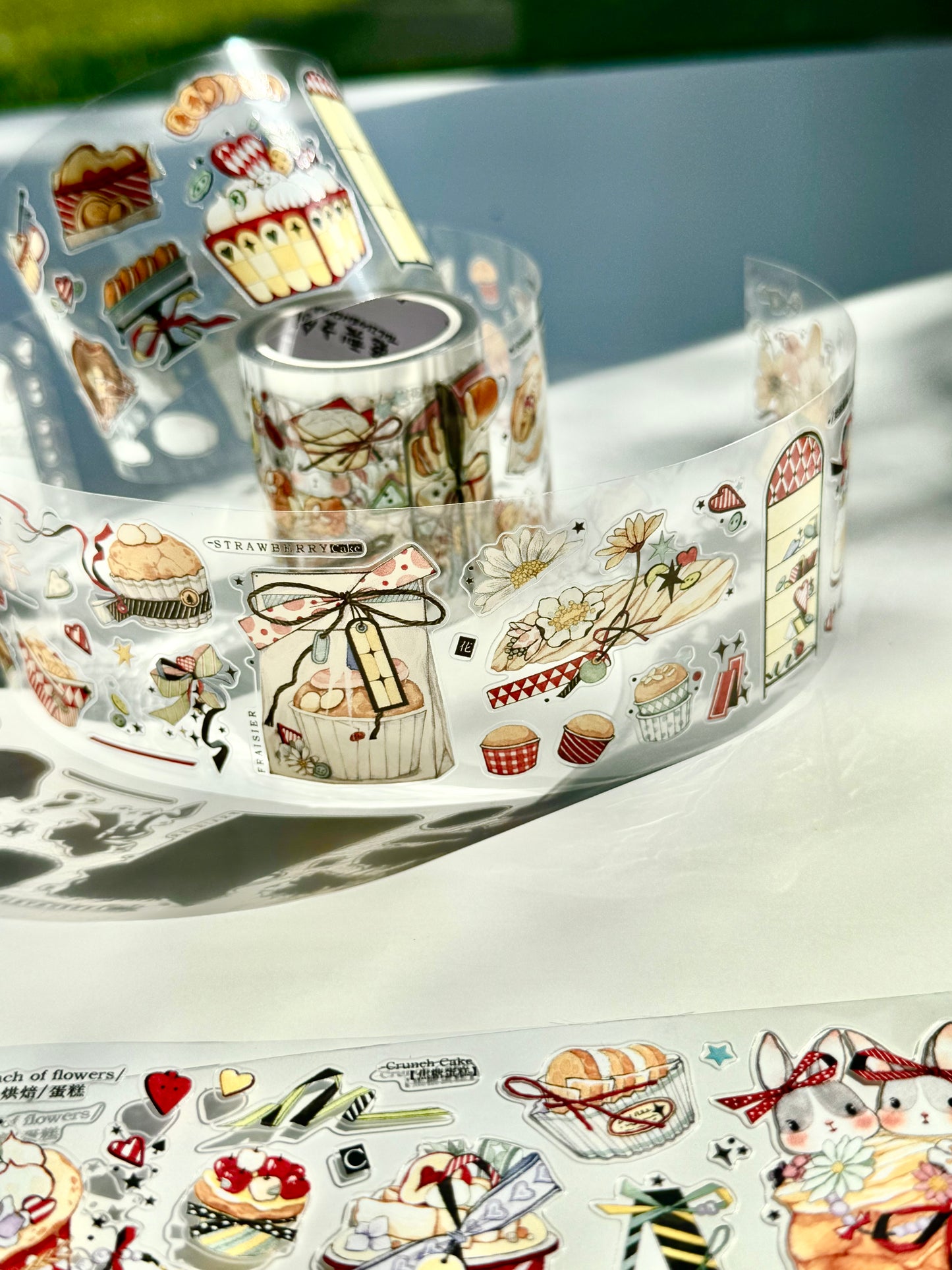 NEW! Bunny & Pear Studio - Sweet Treats | Kiss-cut | 5cm PET Tape | Release Paper | 5.22M