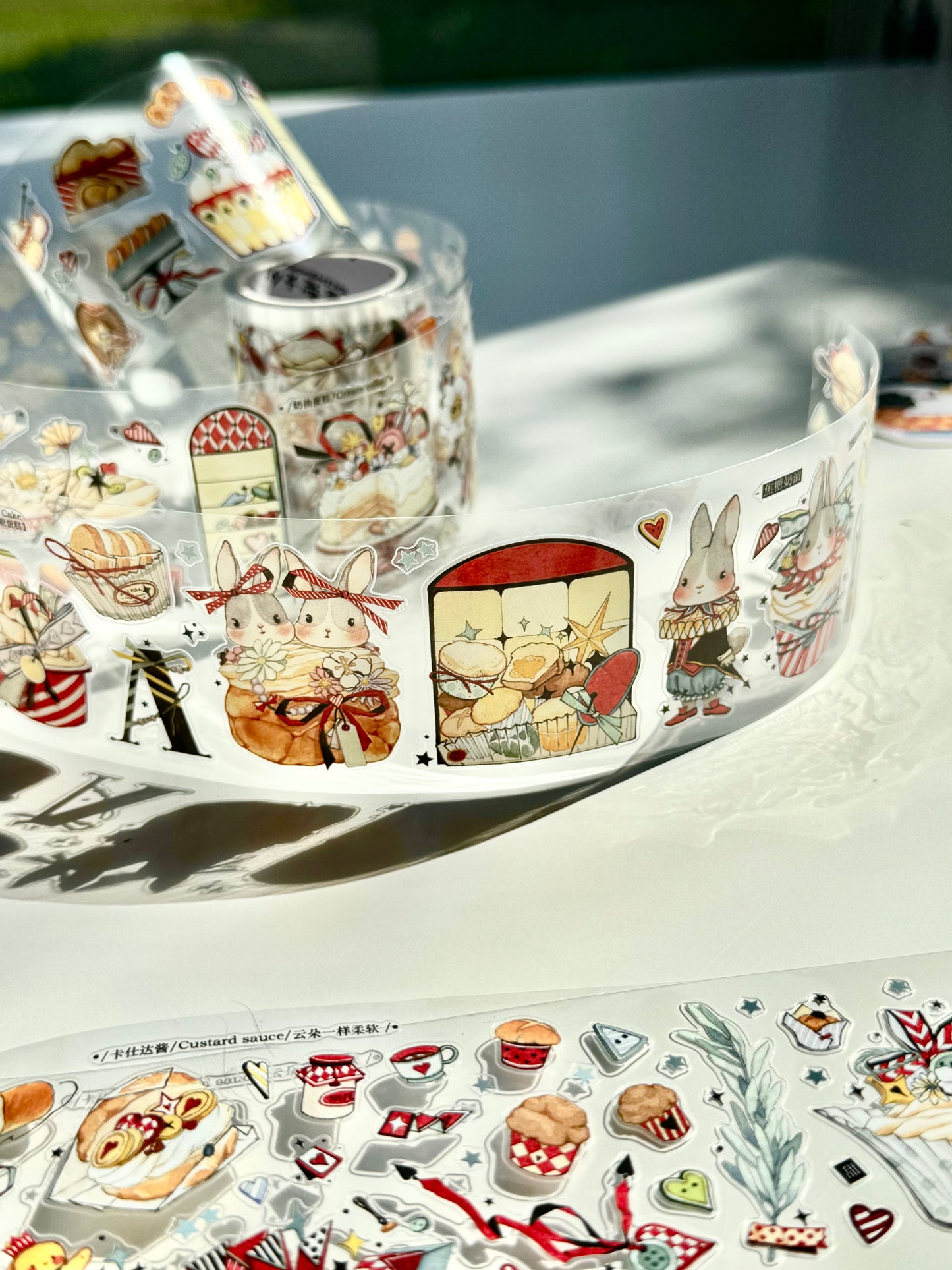 NEW! Bunny & Pear Studio - Sweet Treats | Kiss-cut | 5cm PET Tape | Release Paper | 5.22M