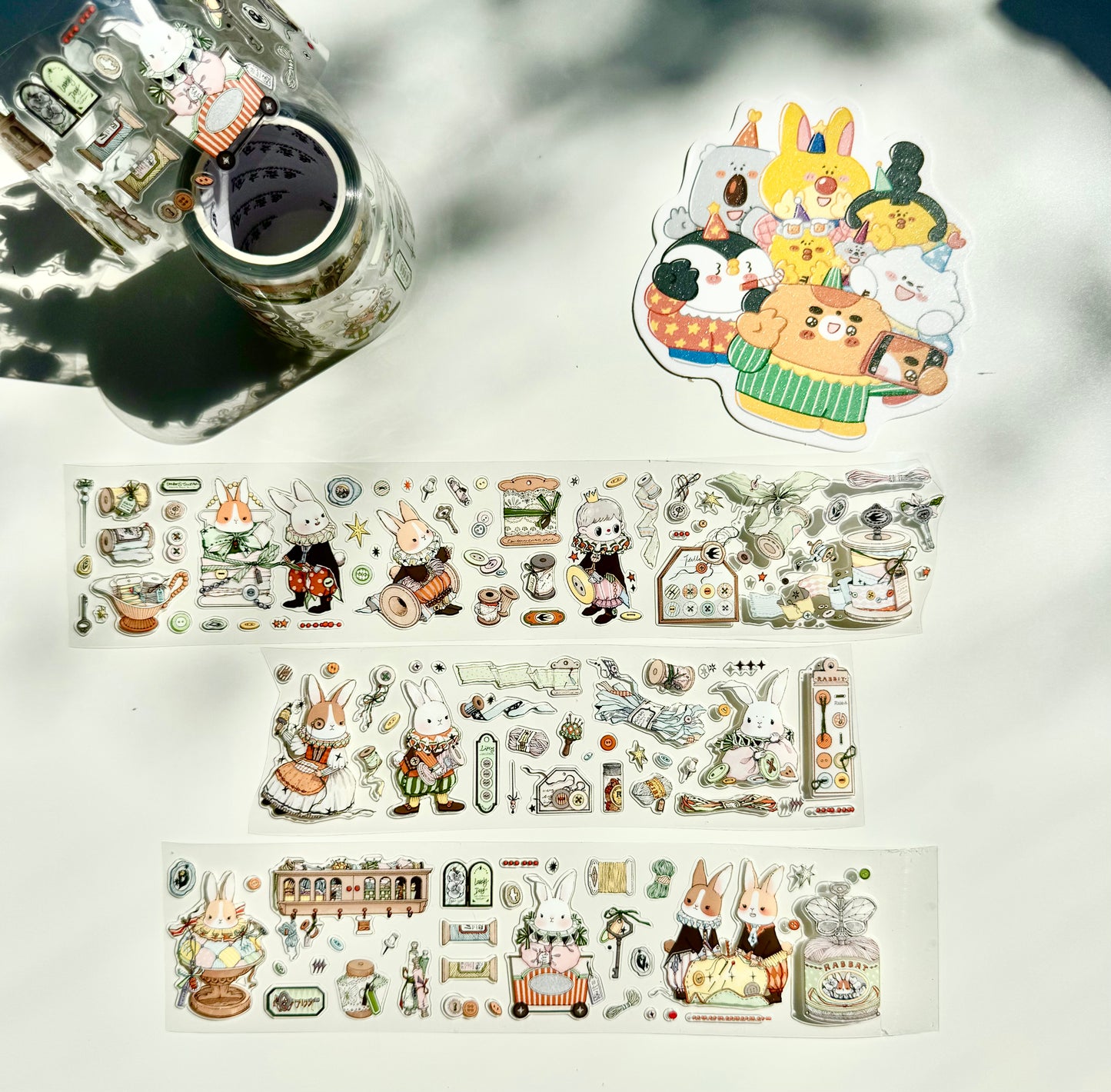 NEW! Bunny & Pear Studio - Bunny's Workshop | Kiss-cut | 5cm PET Tape | Release Paper | 5.4M