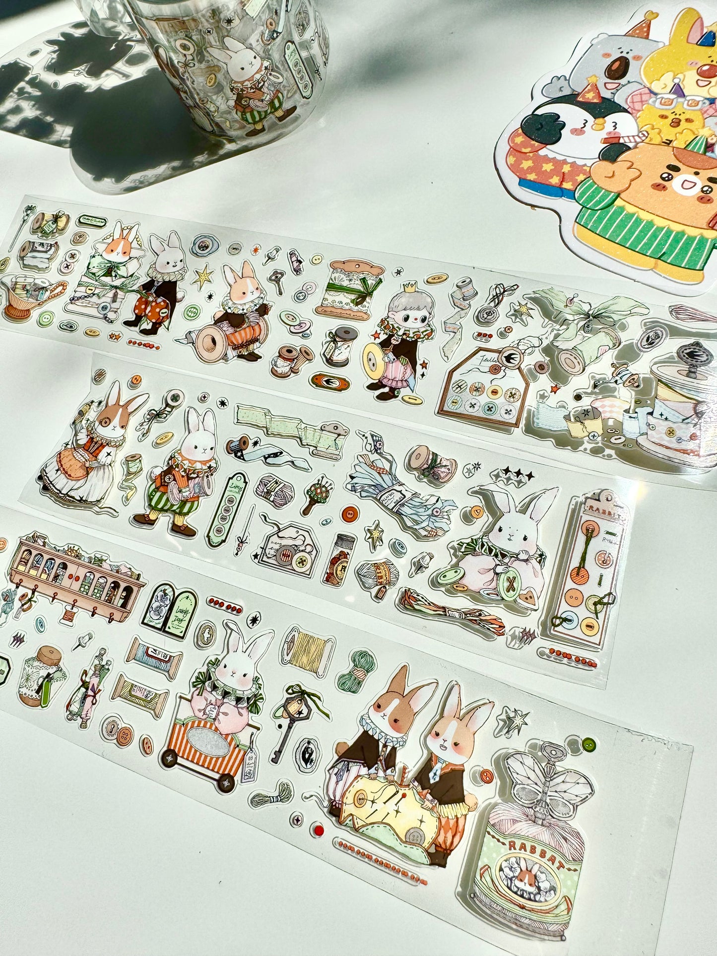 NEW! Bunny & Pear Studio - Bunny's Workshop | Kiss-cut | 5cm PET Tape | Release Paper | 5.4M