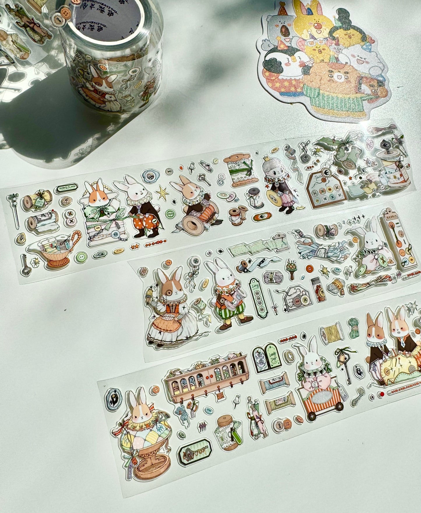 NEW! Bunny & Pear Studio - Bunny's Workshop | Kiss-cut | 5cm PET Tape | Release Paper | 5.4M