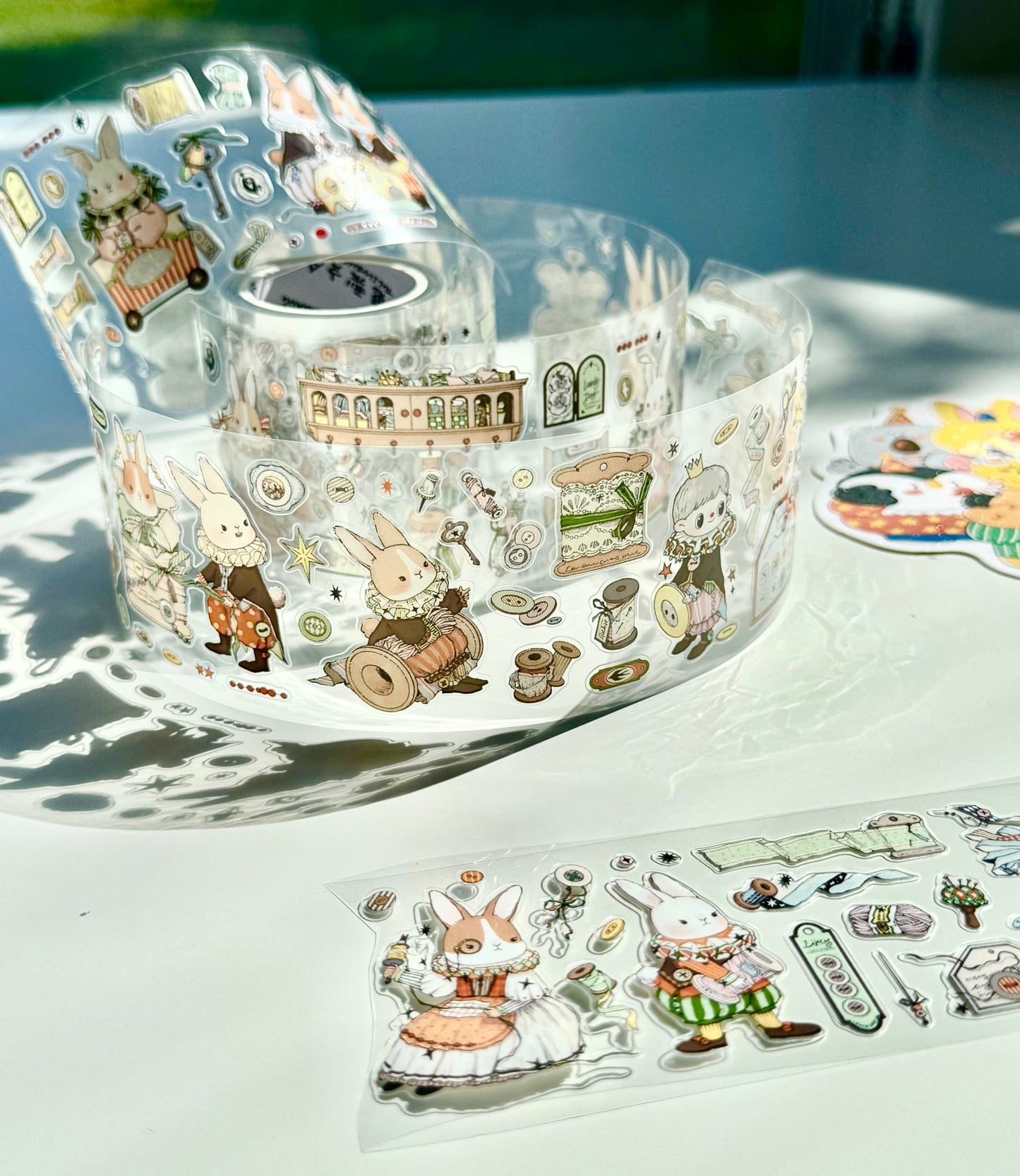 NEW! Bunny & Pear Studio - Bunny's Workshop | Kiss-cut | 5cm PET Tape | Release Paper | 5.4M