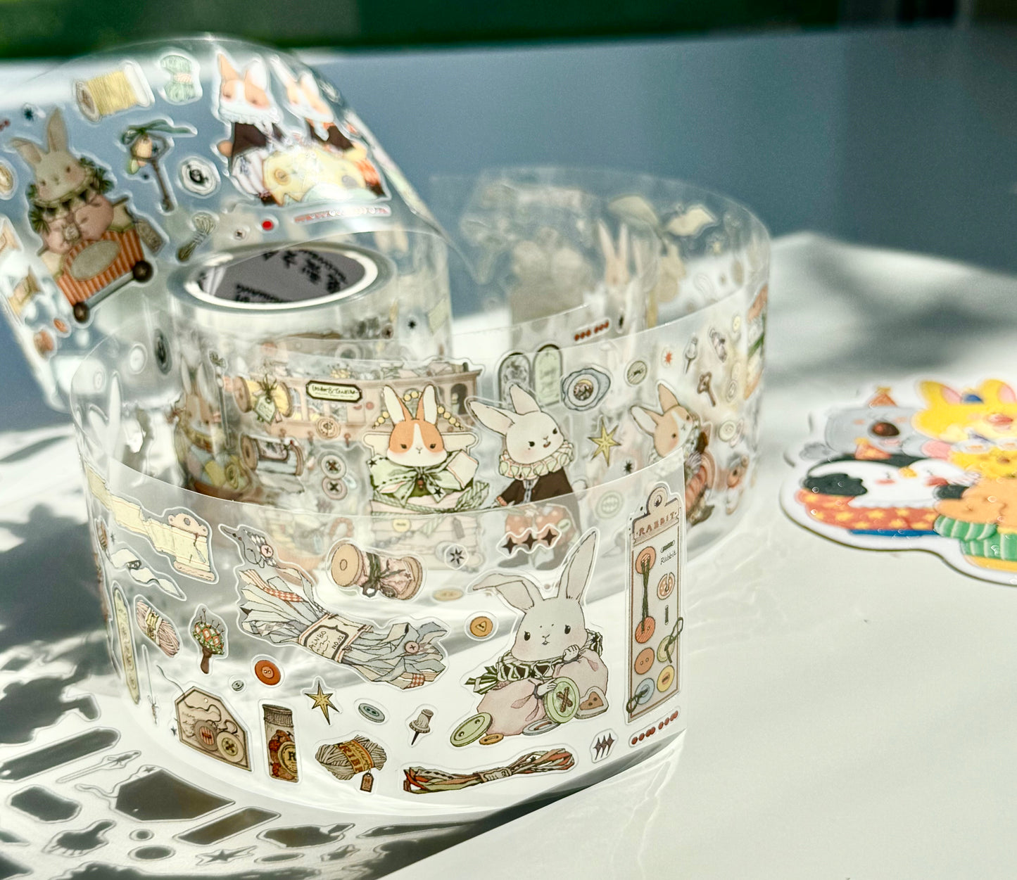 NEW! Bunny & Pear Studio - Bunny's Workshop | Kiss-cut | 5cm PET Tape | Release Paper | 5.4M