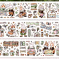 NEW! Bunny & Pear Studio - Bunny's Workshop | Kiss-cut | 5cm PET Tape | Release Paper | 5.4M