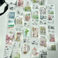 NEW! Qiqiyu Art Studio (QQY) - Vol.10 Leisurely Journey | Kiss-cut | 4.3cm Glitter PET Tape | Release Paper | 6M