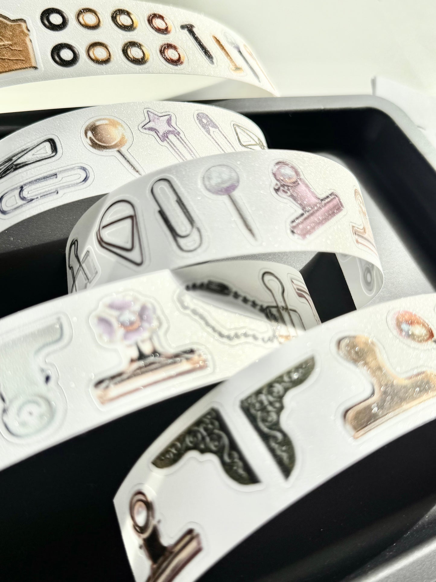 NEW! Qiqiyu Art Studio (QQY) - Vol.10 My Clips Collection | Kiss-cut | 3cm Glitter Tape | Release Paper | 5M