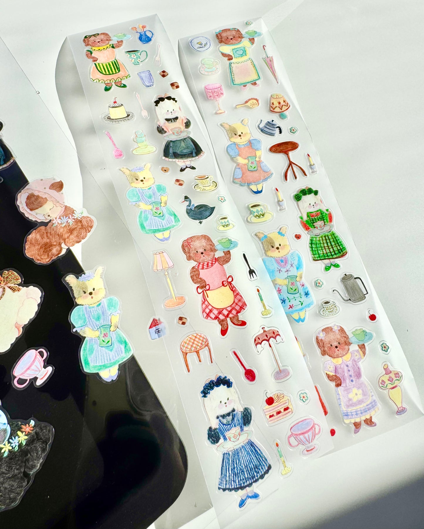 PUKAPUKA - Puppy Café | Kiss-cut | 5cm Tape | Release Paper | 5.28M