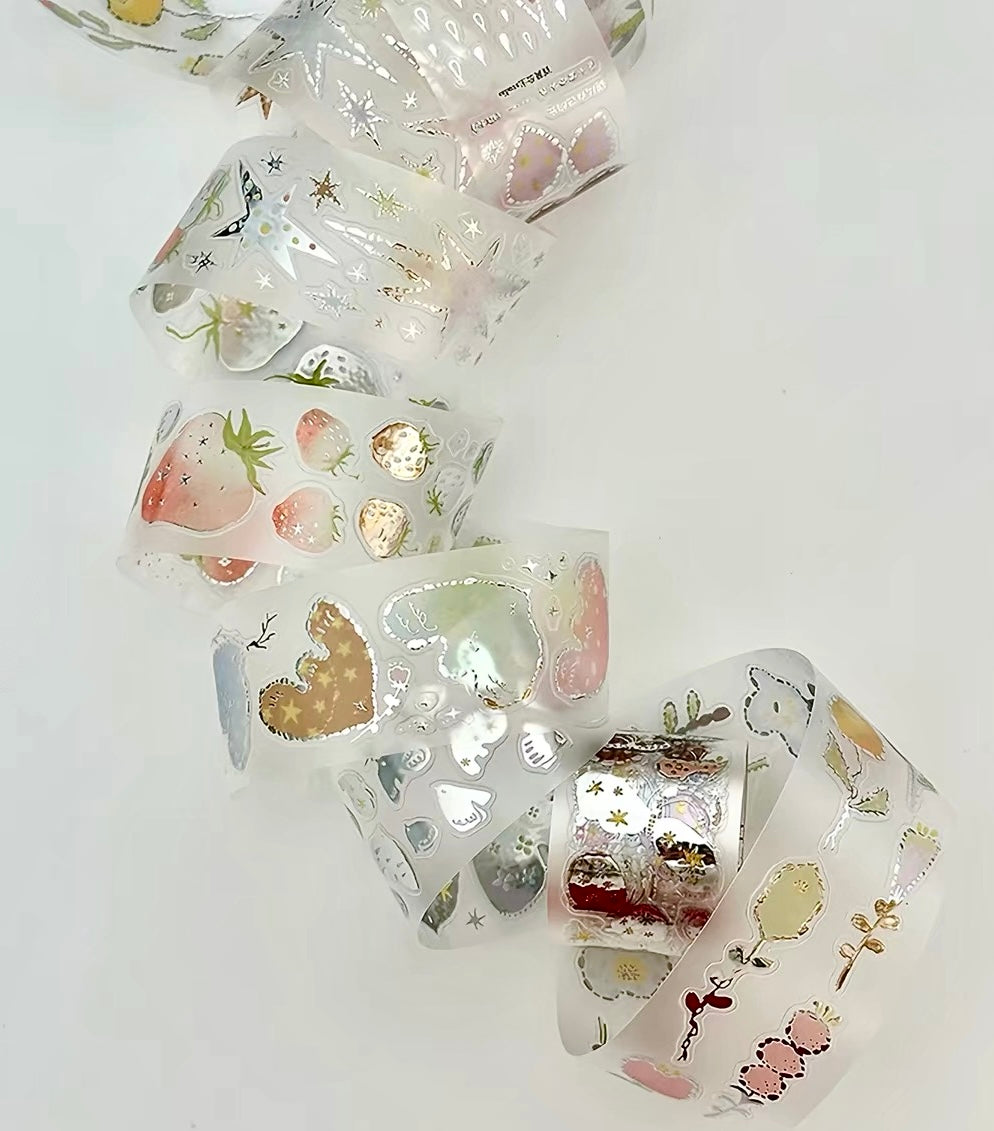 NEW! Princess Studio - Glimmer | Kiss-cut | Silver Foil | 3.5cm PET Tape | Release Paper | 5M