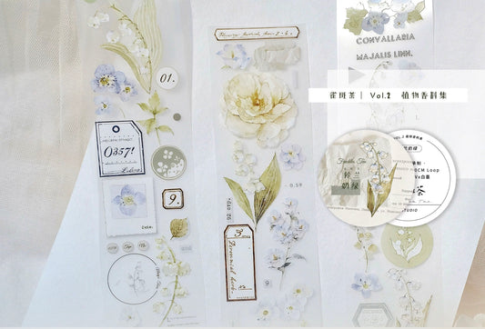 LAST CHANCE!! Freckles Tea Vol.2 - 5cm Lily of the valley | PET Tape | Release Paper