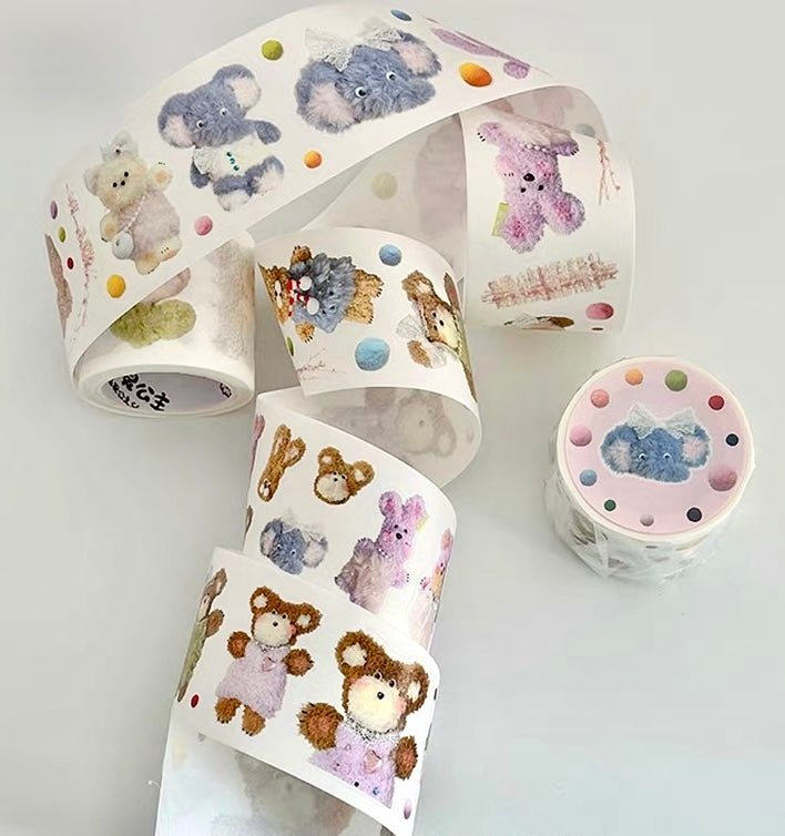 NEW! Princess Studio - Fluffy | Kiss-cut | 4cm Washi Tape | Release Paper | 5M