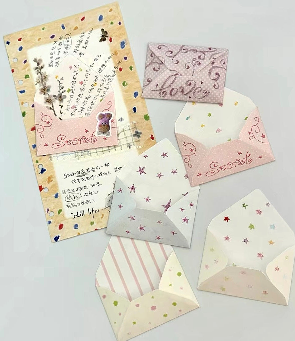 NEW! Princess Studio - Princess's Letter | 20 Sheets | Fold Line | DIY Envelope Memo | Ephemera Paper