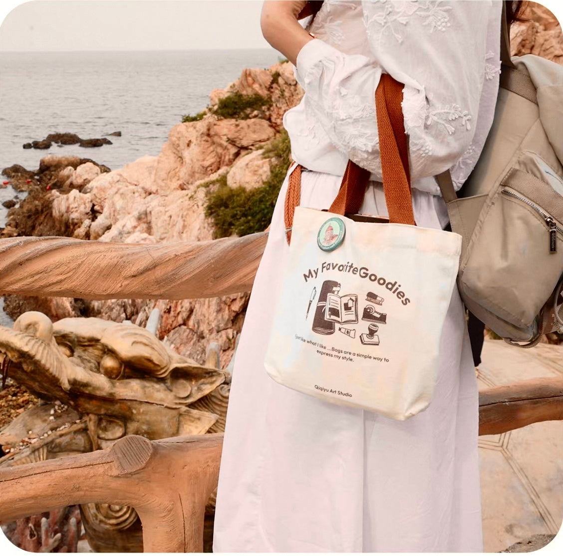 NEW! Qiqiyu Art Studio Studio (QQY) - Vol.10 Small Tote | Journaling Accessories | With 1 free Badge