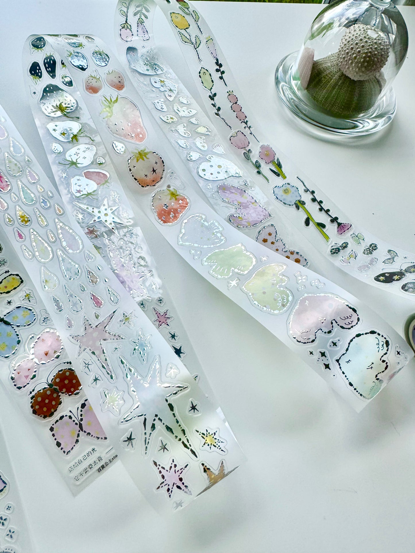 NEW! Princess Studio - Glimmer | Kiss-cut | Silver Foil | 3.5cm PET Tape | Release Paper | 5M