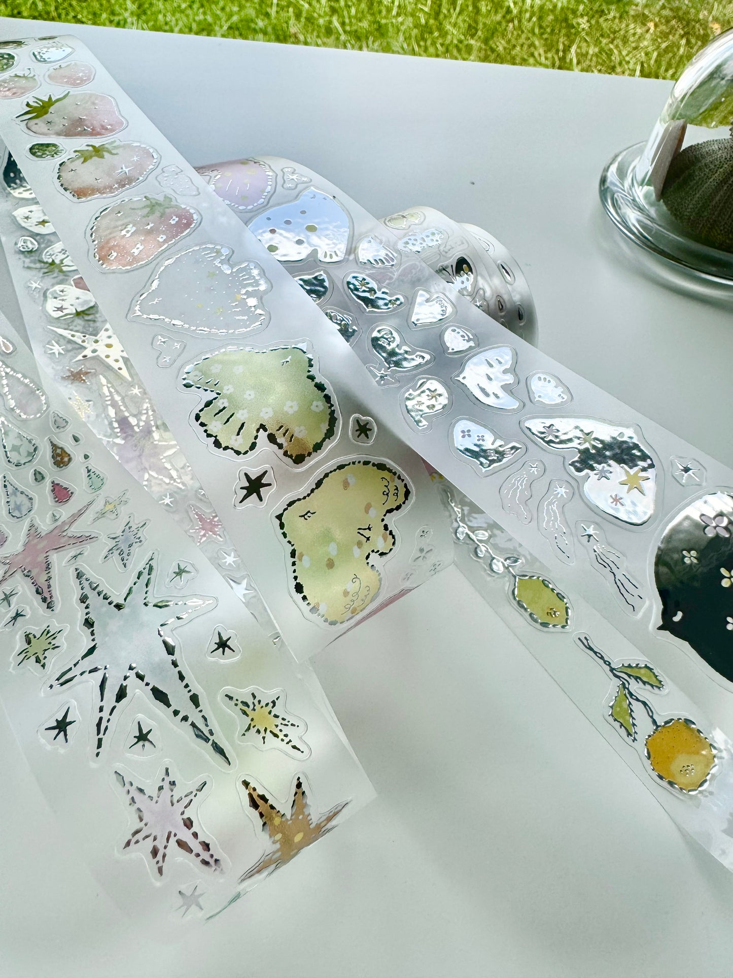NEW! Princess Studio - Glimmer | Kiss-cut | Silver Foil | 3.5cm PET Tape | Release Paper | 5M