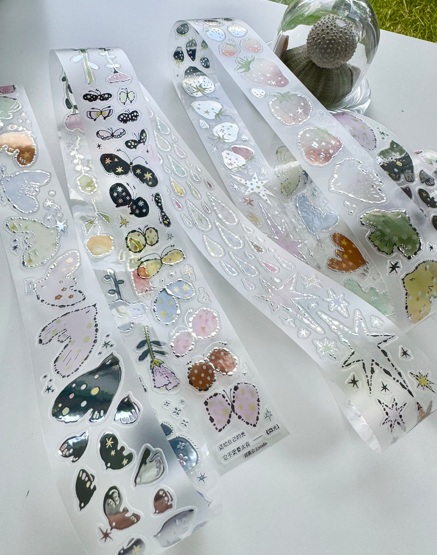 NEW! Princess Studio - Glimmer | Kiss-cut | Silver Foil | 3.5cm PET Tape | Release Paper | 5M