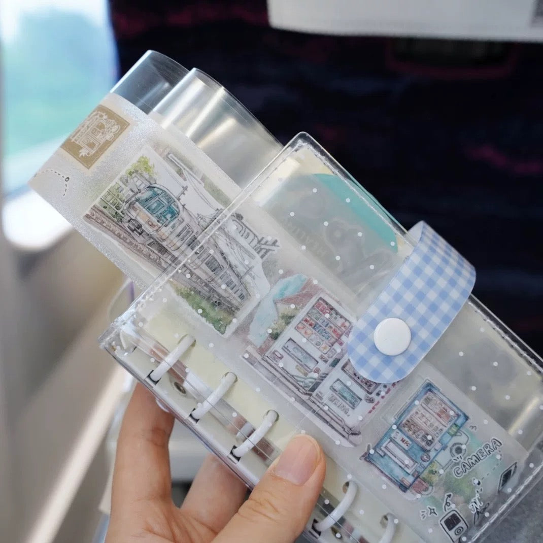 NEW! Qiqiyu Art Studio (QQY) - Vol.10 Leisurely Journey | Kiss-cut | 4.3cm Glitter PET Tape | Release Paper | 6M