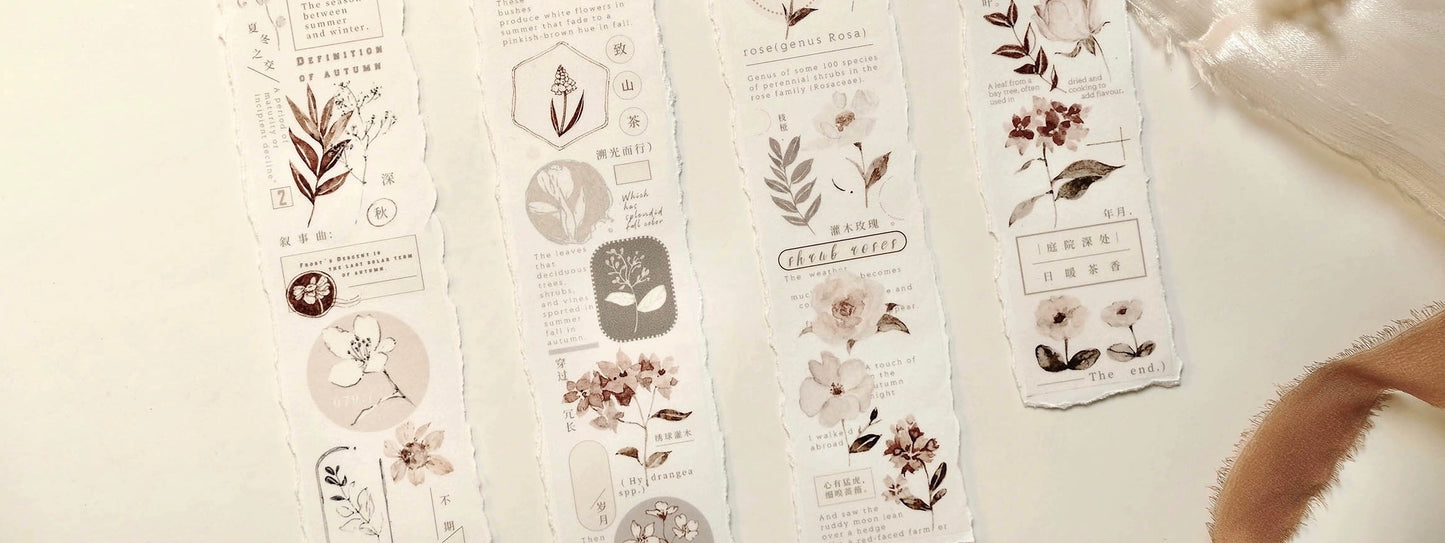 Freckles Tea Vol.3 - Autumn Leaves PET Tape | Release Paper