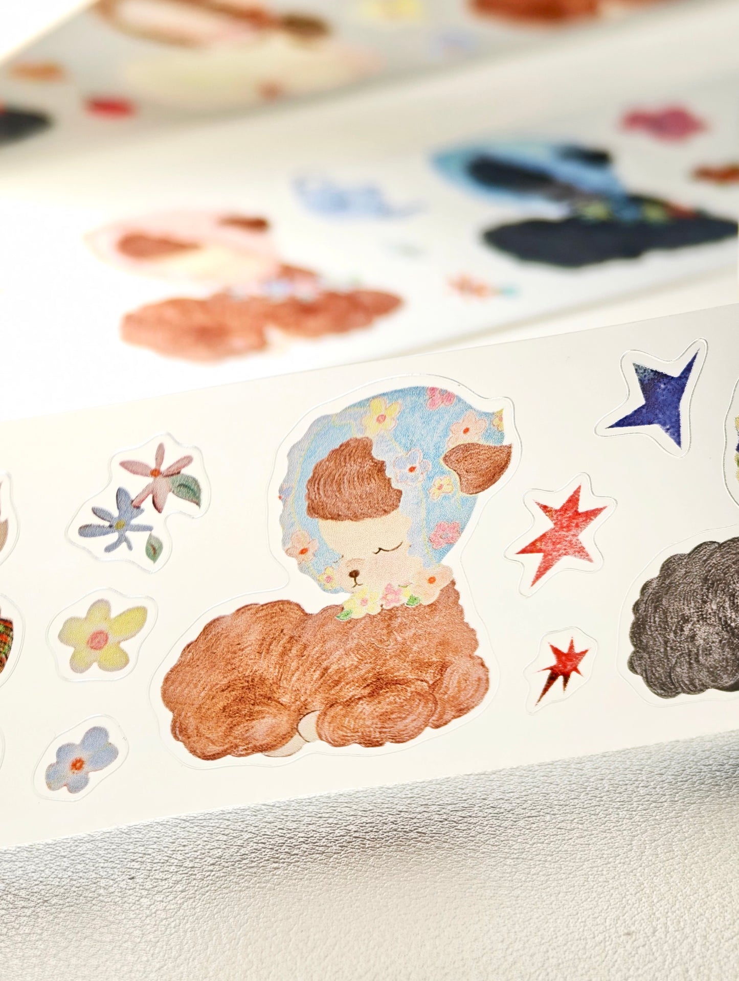 PUKAPUKA - Little Lamb's Nap | Kiss-cut | 4cm Tape | Release Paper | 5.2M