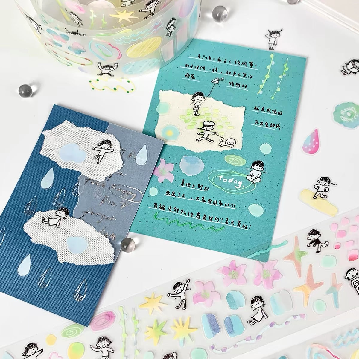 NEW! Molinta - Jump into the color | Kiss-cut | 4.5cm PET Tape | Release Paper | 5M