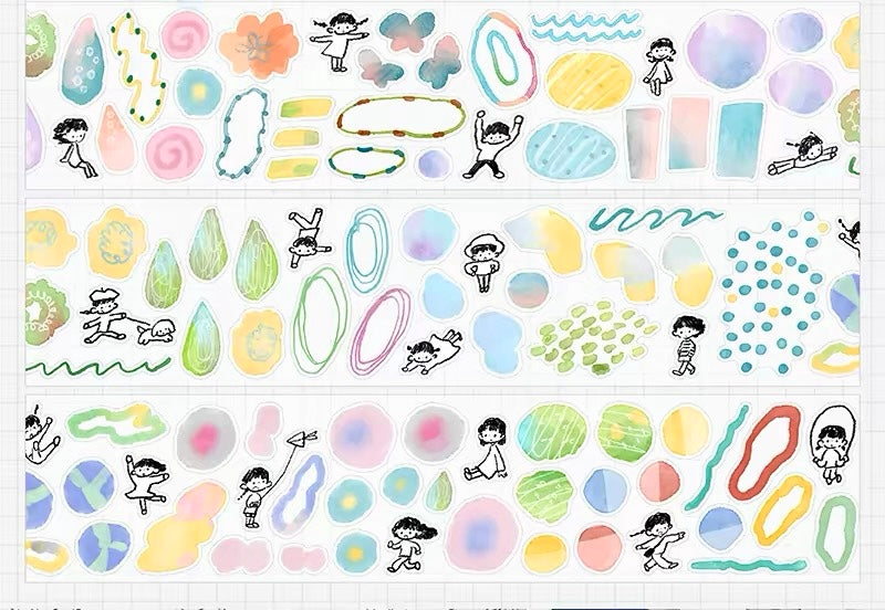 NEW! Molinta - Jump into the color | Kiss-cut | 4.5cm PET Tape | Release Paper | 5M