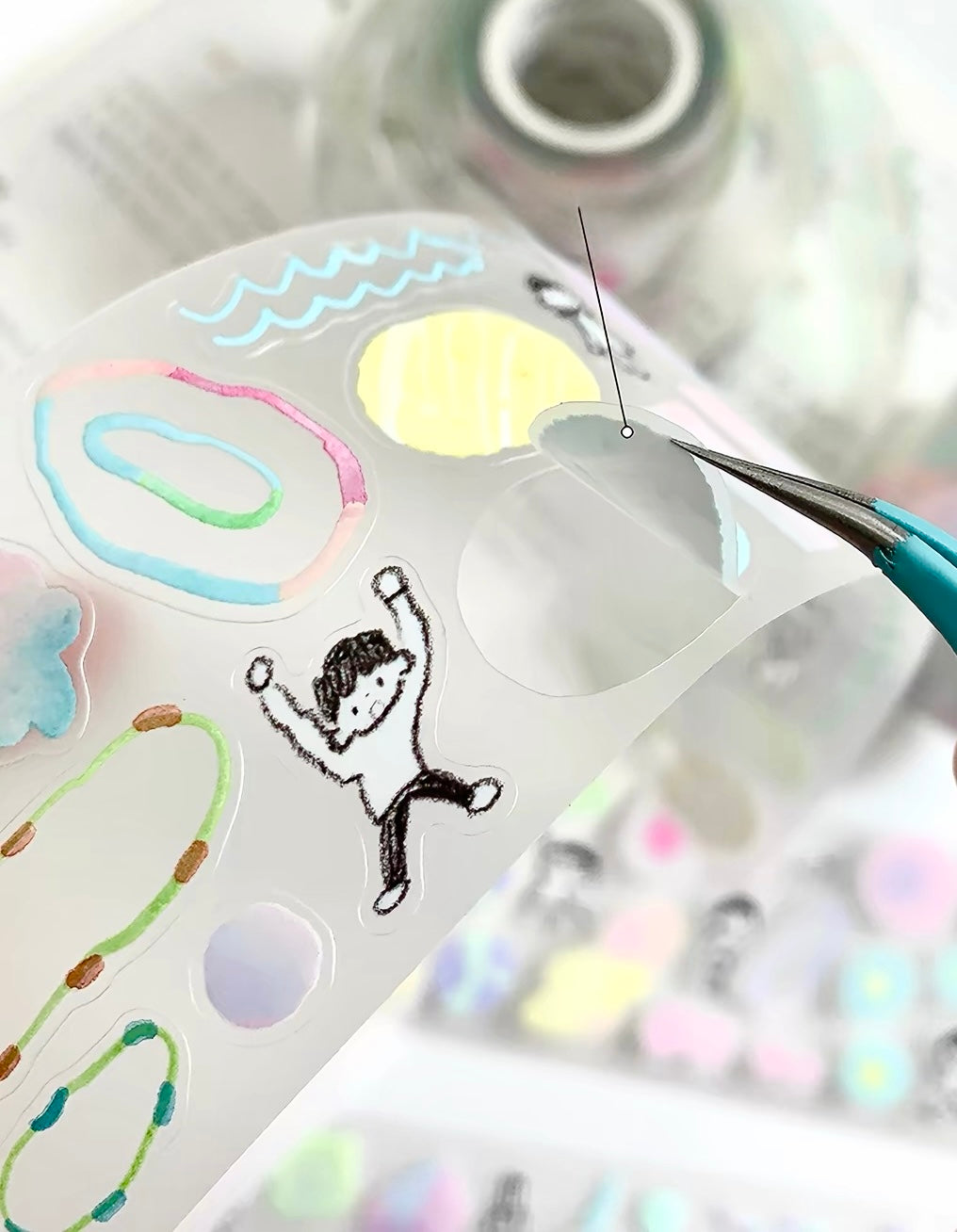 NEW! Molinta - Jump into the color | Kiss-cut | 4.5cm PET Tape | Release Paper | 5M