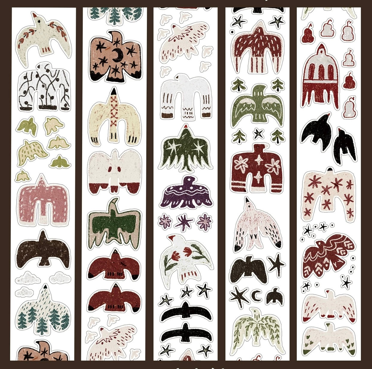 NEW! 37 Degree - Bird in Flight | Kiss-cut | 3cm Tape | Release Paper | 5M