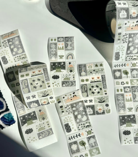 NEW! 37 Degree - Memory of Apple | Kiss-cut | 5.5cm Tape | Release Paper | 5M