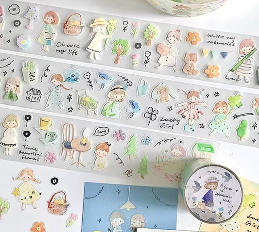 NEW! Molinta - A stroll in walkcolor hues | Kiss-cut | Silver Foil | 4.5cm PET Tape | Release Paper | 5M