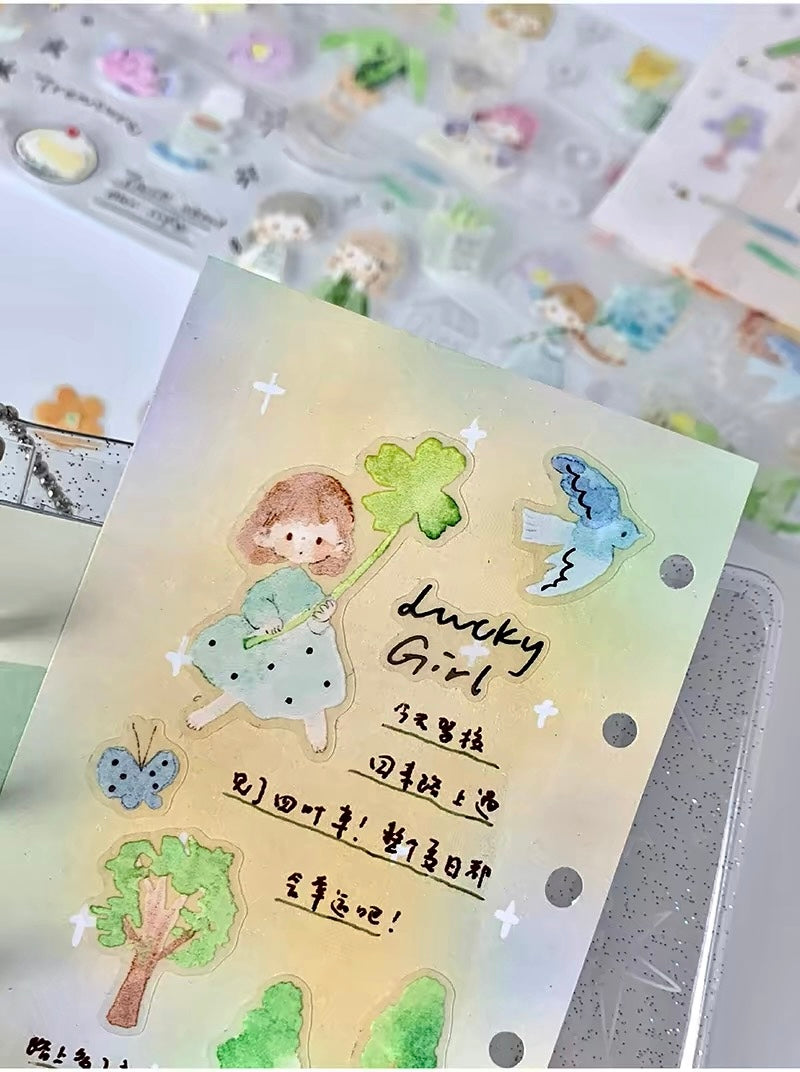 Molinta - A stroll in walkcolor hues | Kiss-cut | Silver Foil | 4.5cm PET Tape | Release Paper | 5M