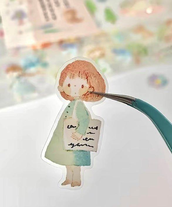 Molinta - A stroll in walkcolor hues | Kiss-cut | Silver Foil | 4.5cm PET Tape | Release Paper | 5M