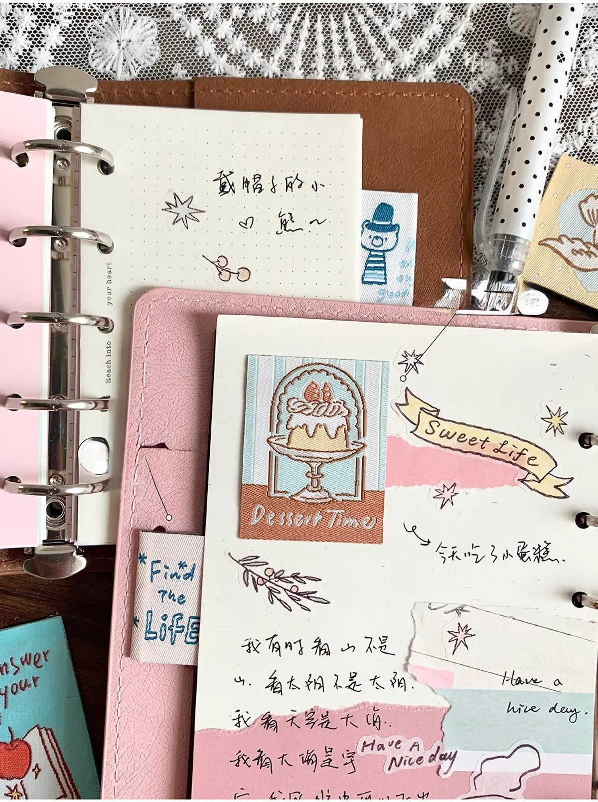 NEW! Molinta - Fabric Sticker | 10pcs | Journaling Accessories