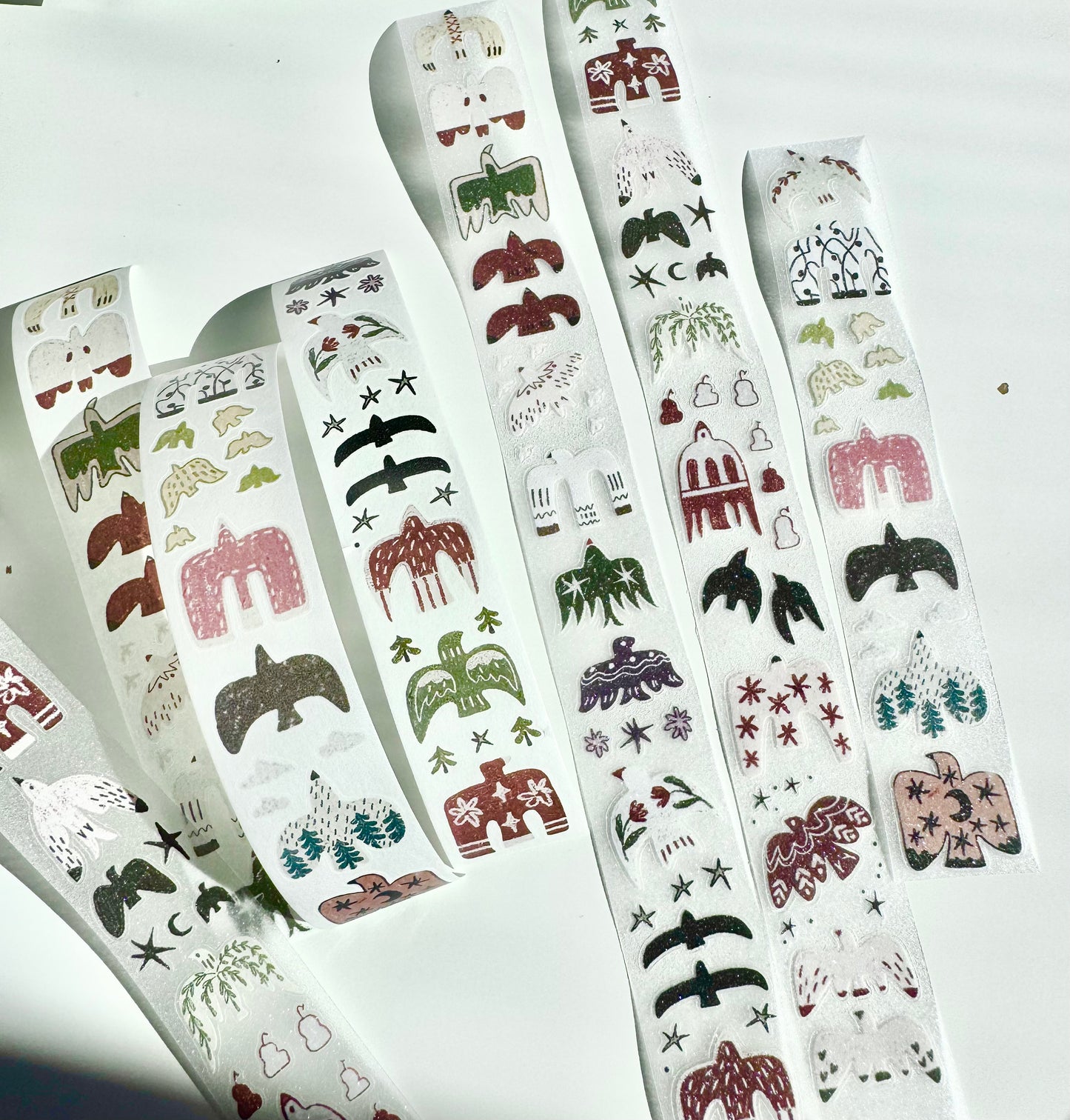 NEW! 37 Degree - Bird in Flight | Kiss-cut | 3cm Tape | Release Paper | 5M