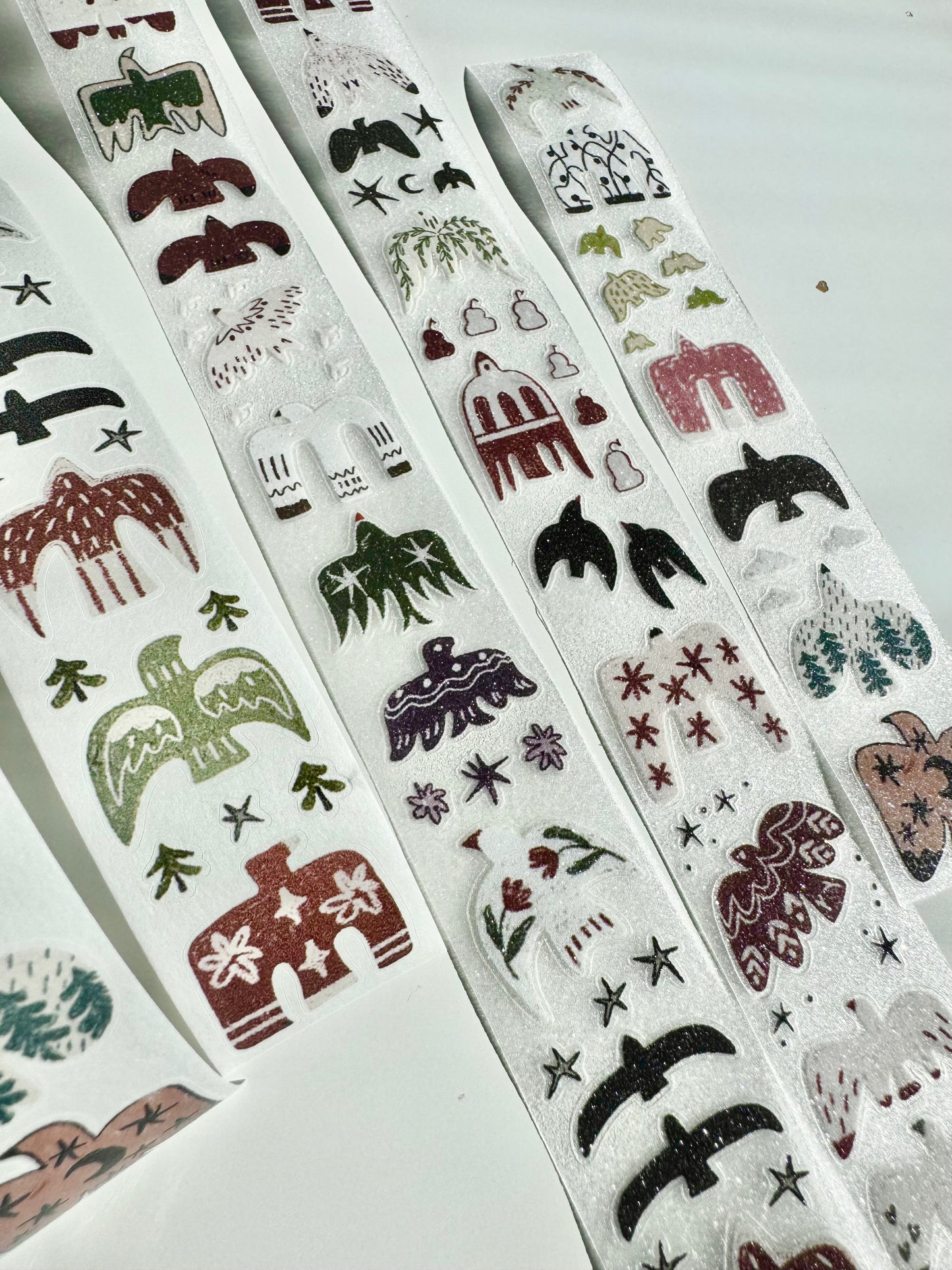 NEW! 37 Degree - Bird in Flight | Kiss-cut | 3cm Tape | Release Paper | 5M