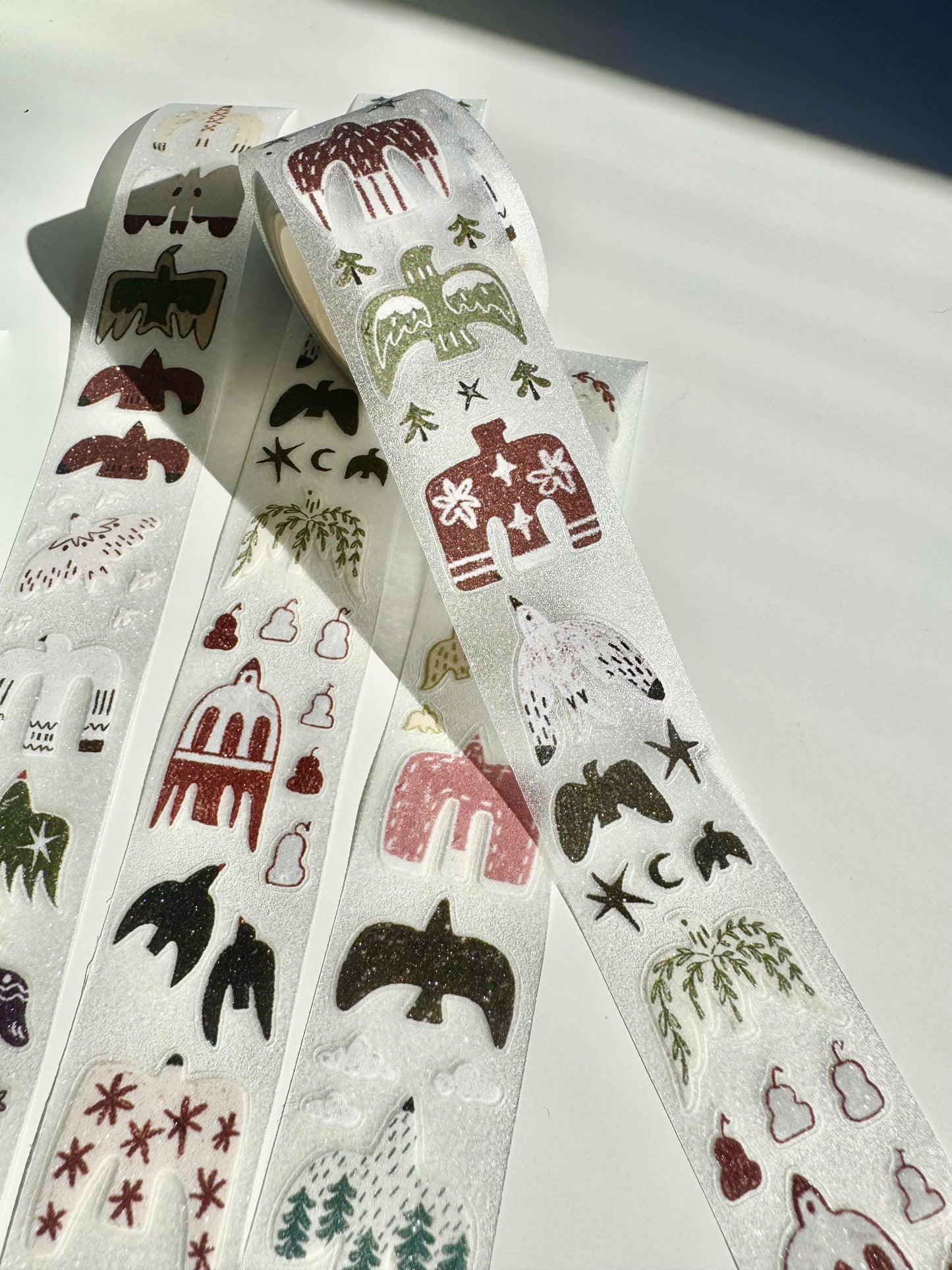 NEW! 37 Degree - Bird in Flight | Kiss-cut | 3cm Tape | Release Paper | 5M