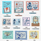 NEW! Molinta - Fabric Sticker | 10pcs | Journaling Accessories