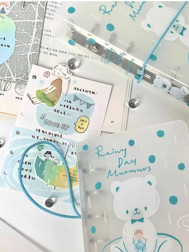 NEW! Molinta - Rainy Day Murmurs | 6-Ring Binder Cover | Cover Only | Journaling Accessories