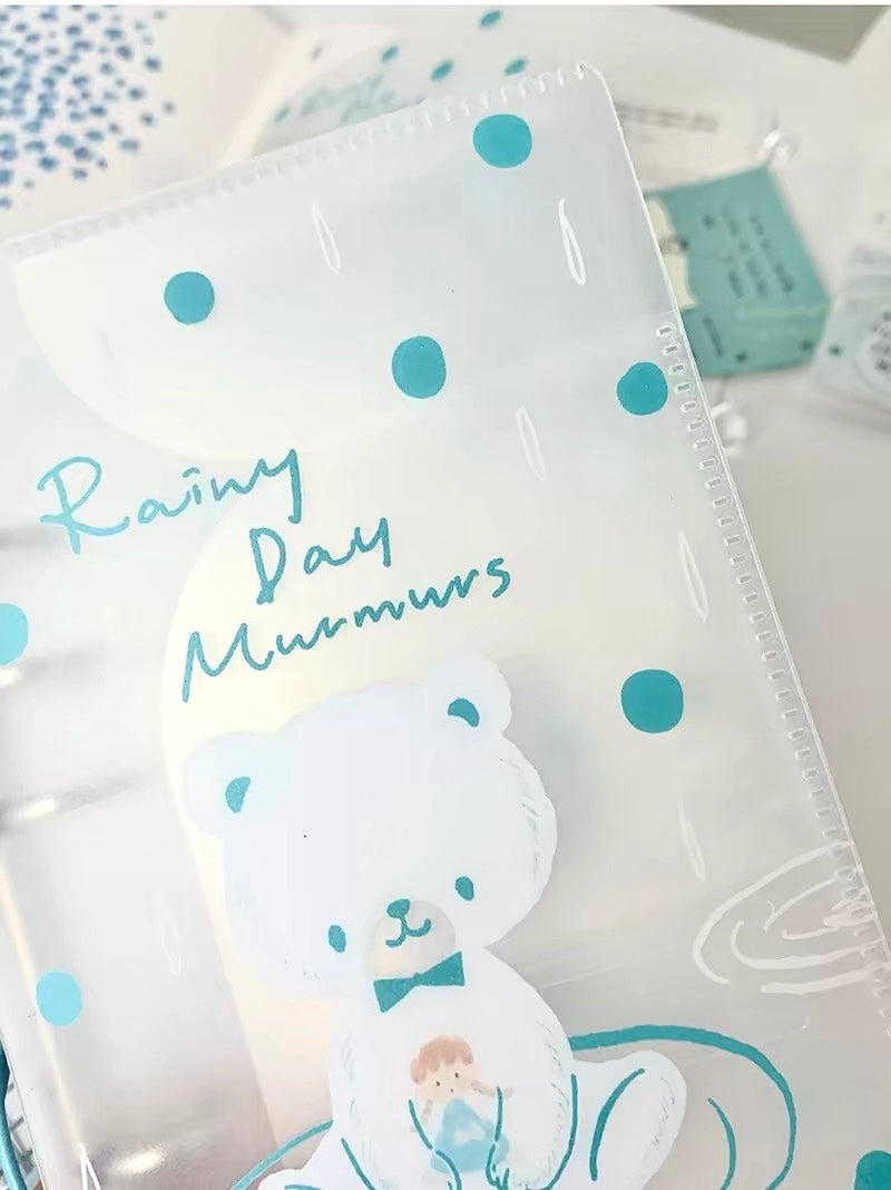 NEW! Molinta - Rainy Day Murmurs | 6-Ring Binder Cover | Cover Only | Journaling Accessories