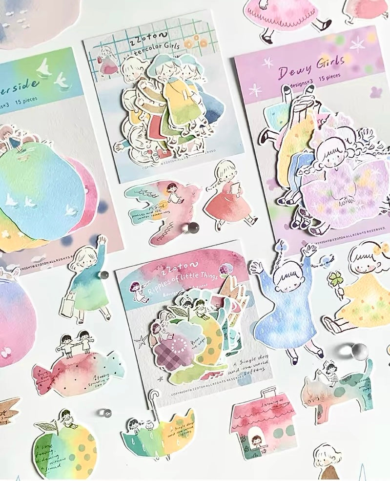NEW! Molinta - Memo Pad | 15pcs | Shaped | Ephemera Paper