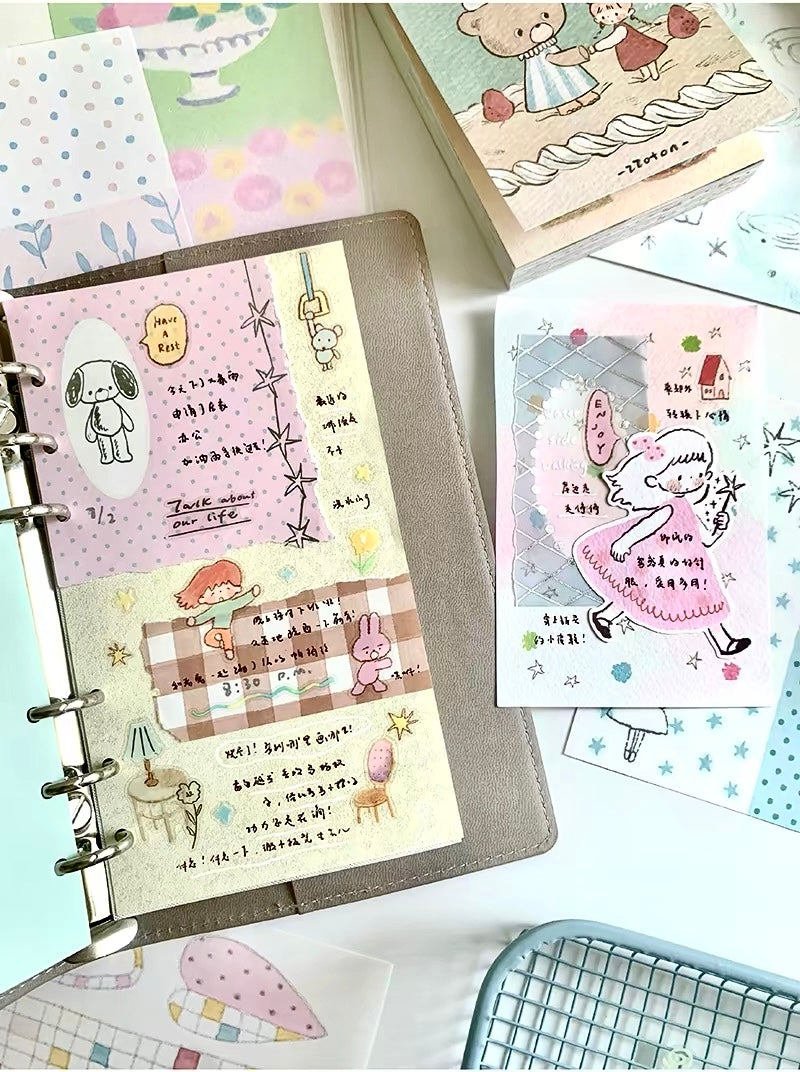 NEW! Molinta - Write about Life | Silver Foil | Specialty Paper | 90 Sheets Memo Pad | Ephemera Paper