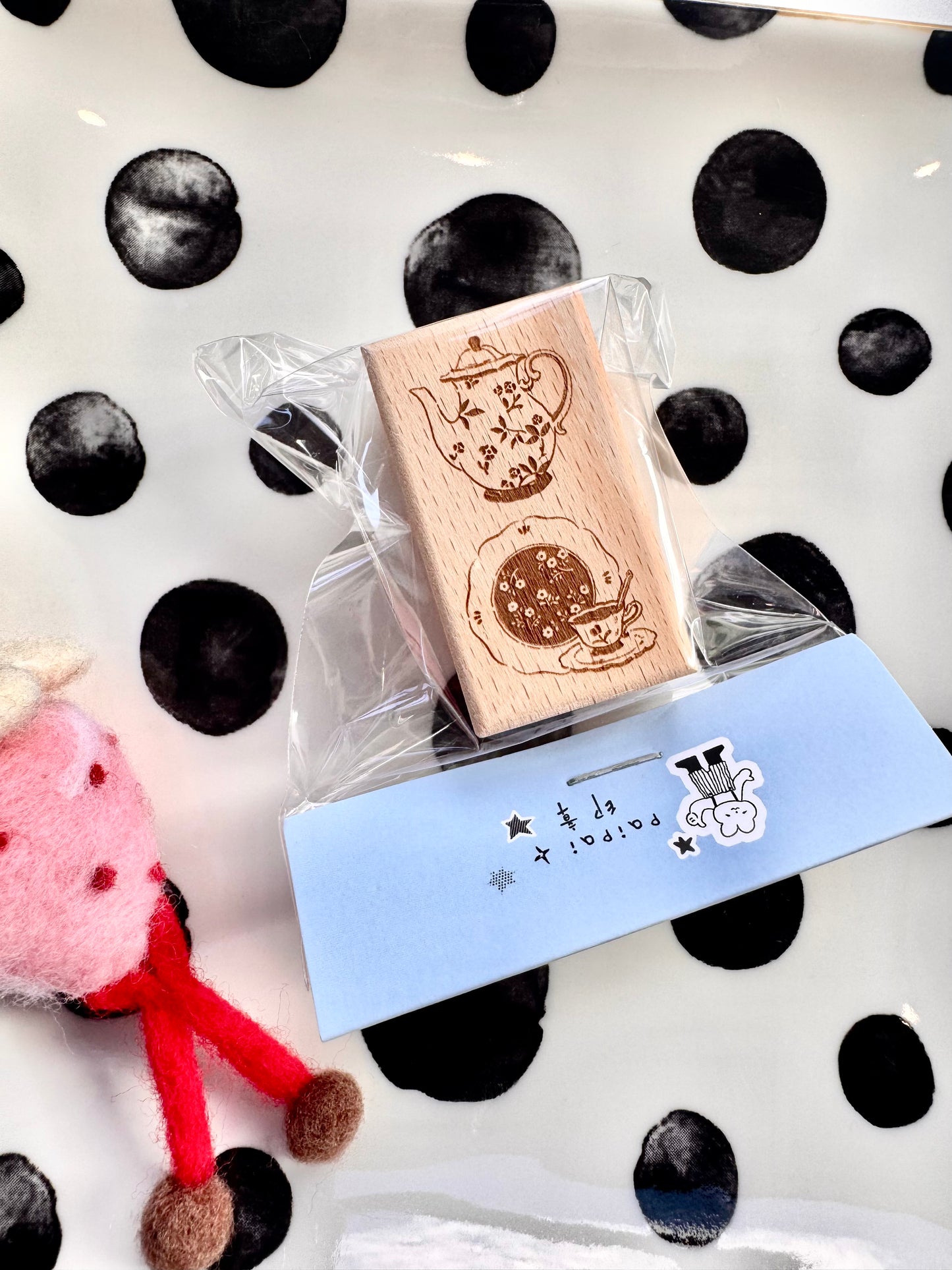 Paipai Studio - Vintage Tea Set | Rubber Stamps