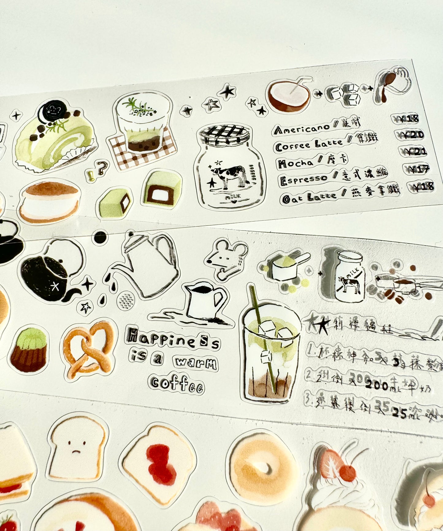 Paipai Studio - 30% Bitter | Kiss-cut | 4cm Tape | Release Paper | 5.1M