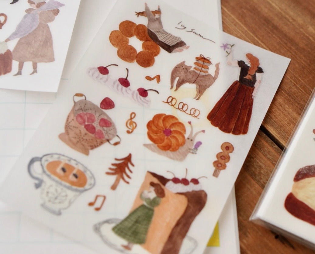 NEW! Ivy Snow - Sweet O'Clock  | 2 Sheets | Rub On Sticker